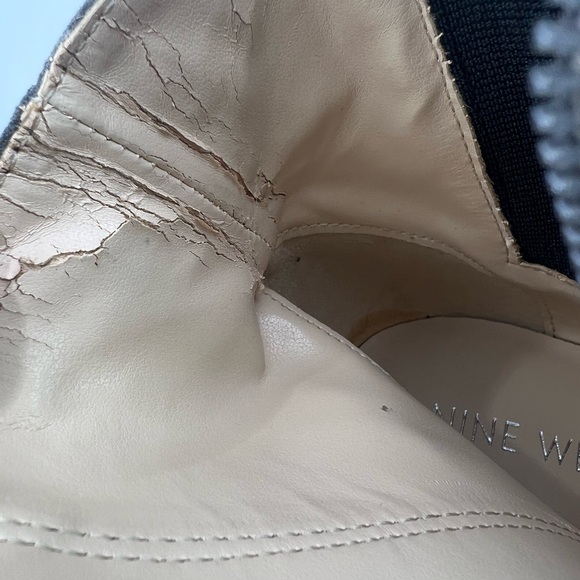 Nine West Ankle Boots Women’s Gray Suedette Quamra Block Heel Size 8 NEW Booties - Picture 8 of 11